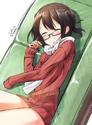 夜戦が楽しみで、はしゃぎ疲れて夜戦前に寝ちゃった川内