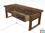 【MMDアクセサリ配布あり】古い文机