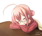 司令官を見ながら寝落ちする巻雲さん