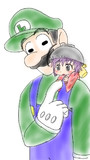 【手描き】ルイージと針妙丸