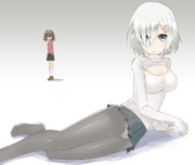 浜風に例の胸開きタートルネックを着てもらった