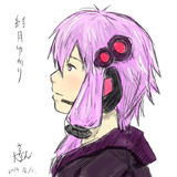 【習作】結月ゆかり【色紙風】