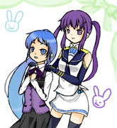 五月雨とリゼの衣装交換