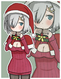 【艦これ】ヲマケ②：浜風のクリスマス【イラスト】