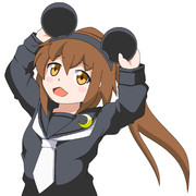 文月にカチューシャをプレゼント