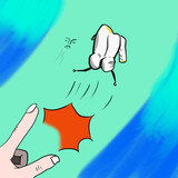 飛ばされた野獣洗米