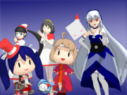 【MMDボカロUTAU東方艦これetc】みんなでXmas服【モデル配布】
