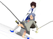 【すいまじ】 釣り竿こそ彼女の武器 【明日の神話】