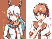 chocolate and  vanilla