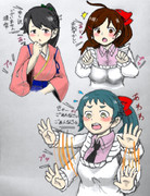 『今年の描き納め』艦娘がガス漏れした時の反応【割烹着艦隊】