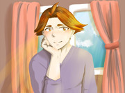 休日の朝の機嫌の良い滝澤