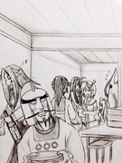 溝の口鎮守府の年越し準備。