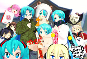 【MMD年賀状2015】新年がきた