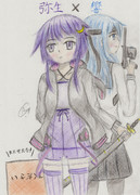 【暁型四姉妹の日常】コラボ支援！弥生×響【結月提督の日常】