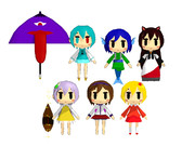 タワシ式CHAN×CO氏風改変モデル（東方）配布