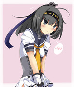 短いの穿いてるのに見えそーだと恥ずかしがる秋月ちゃん