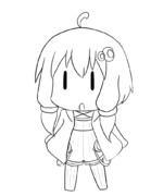 ちびゆか（線画）