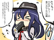 「レディーの食べ方を見せてあげるわっ」