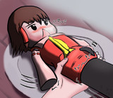 恵方まきを食べさせてもらうサケノミ