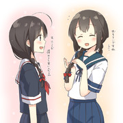 磯波ちゃんと時雨ちゃん