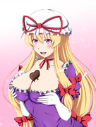 紫「もう～チョコ溶けちゃったじゃない～♥」