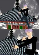 MMDモデル 小林輪 清水寺にて