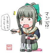 昨日の艦これアニメを見てた夕張さん【2015/02/19】