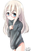 ゆーちゃんにたてセタ着せてあげた。