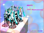 チーピンと七葉一門7人でMMD7周年。