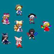 メガマリEXボスチーム＋黒霊夢＋紫