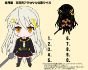 睦月型のアクセサリ位置クイズ