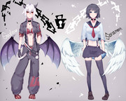 悪魔 天使 ニコニコ静画 イラスト