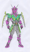 オリジナル／紫の敵戦士 オプションマンティス