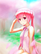 ピンク色のミクさん