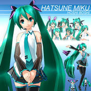 [ﾓﾃﾞﾙ配布] ほしぼし式初音ミク ver1.0 [MMD]