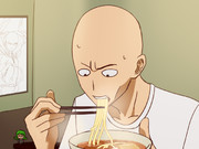 うどんをすするヒーロー