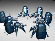 3DCG 群れるタチコマ