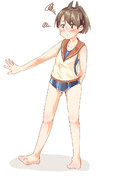 「しれーかん、なにこれ？え、指定の服？」