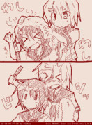 古鷹vs加古の寝癖