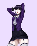 濃い化粧深紅１