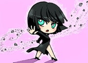 小石をまき散らすフブキ様