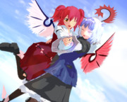 みすちーととっきゅんのがったいこうげきだ！