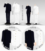 旧日本海軍軍服 男性用／女性用【MMD衣装配布】