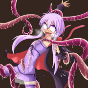 触手と遊んでいるゆかりさん