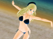 水着の愛宕さんに帽子