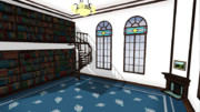 【MMD-OMF5】図書室ステージ