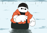 ヒロを元気づけるベイマックス