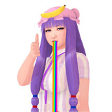 Patchouli Knowledge is puking rainbow.