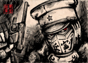 墨絵「北支一九式拳銃」