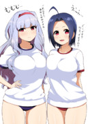 アイマスのお姉さん達に体操服着てもらった